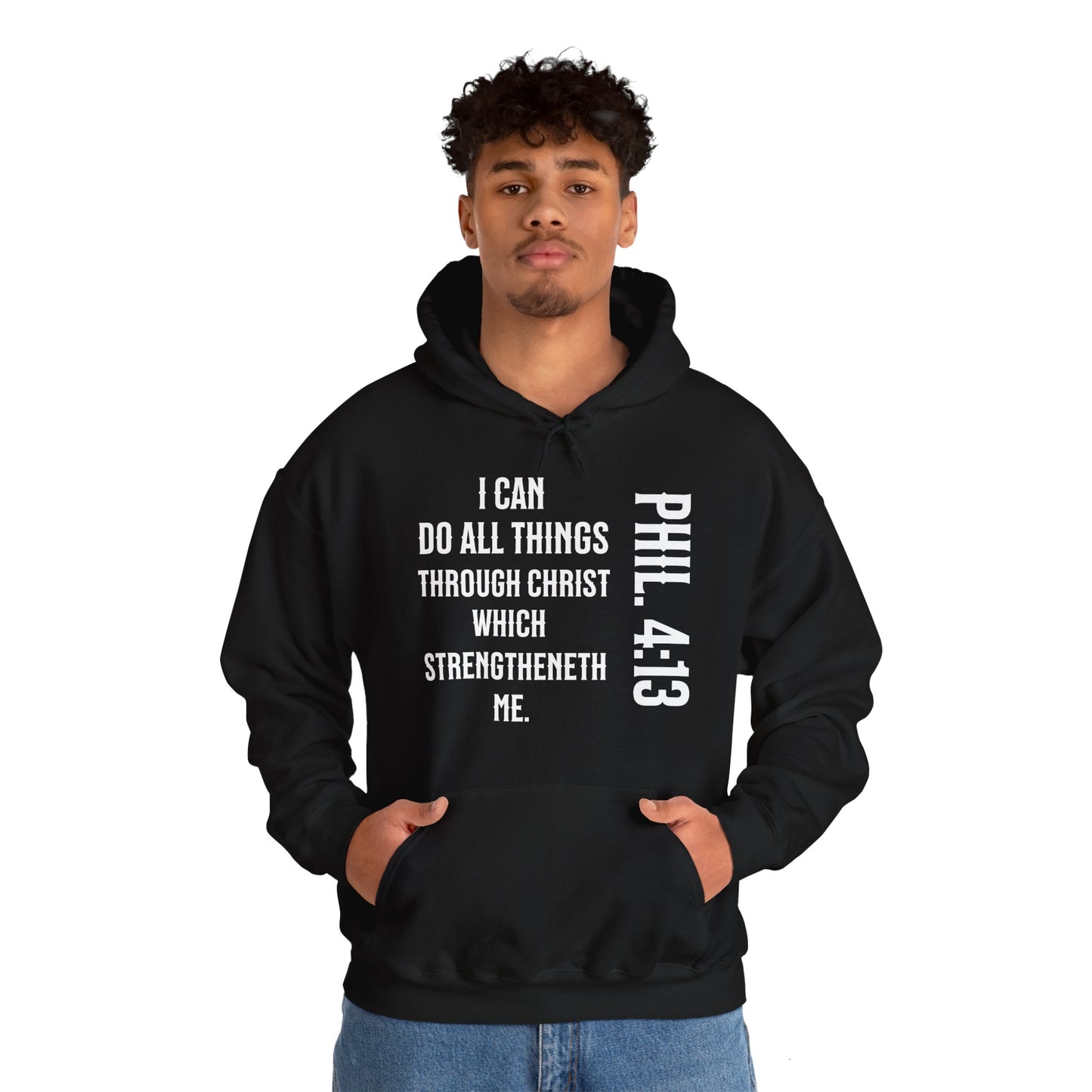 All Things Through Christ Philippians 4:13 Unisex Heavy Blend™ Hooded Sweatshirt