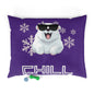 Chill with Polar Bear Pet Bed, Purple