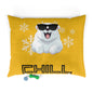 Chill with Polar Bear Pet Bed, Yellow