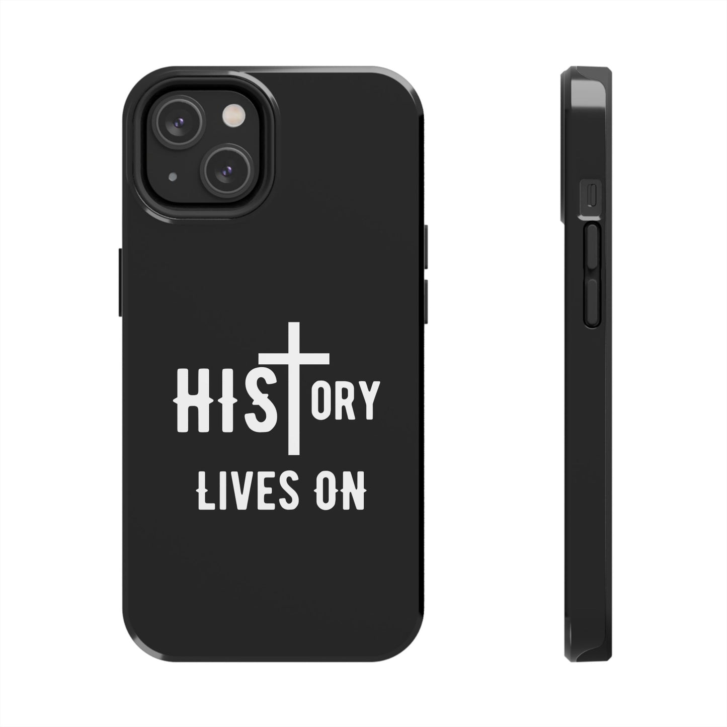 HIStory Lives On, Phone Cases - black & white