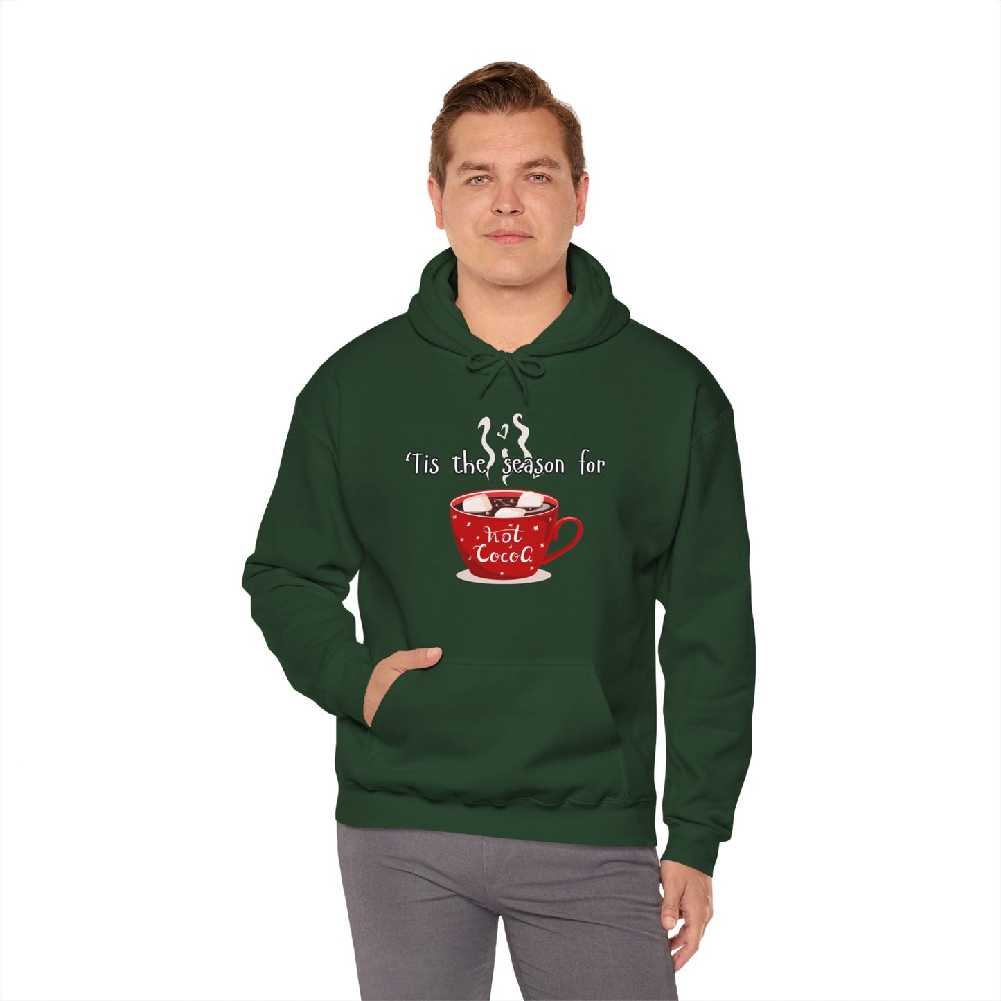 'Tis the Season for Hot Cocoa Unisex Heavy Blend™ Hooded Sweatshirt