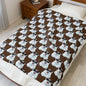 Polar Bear Velveteen Plush Blanket - Brown