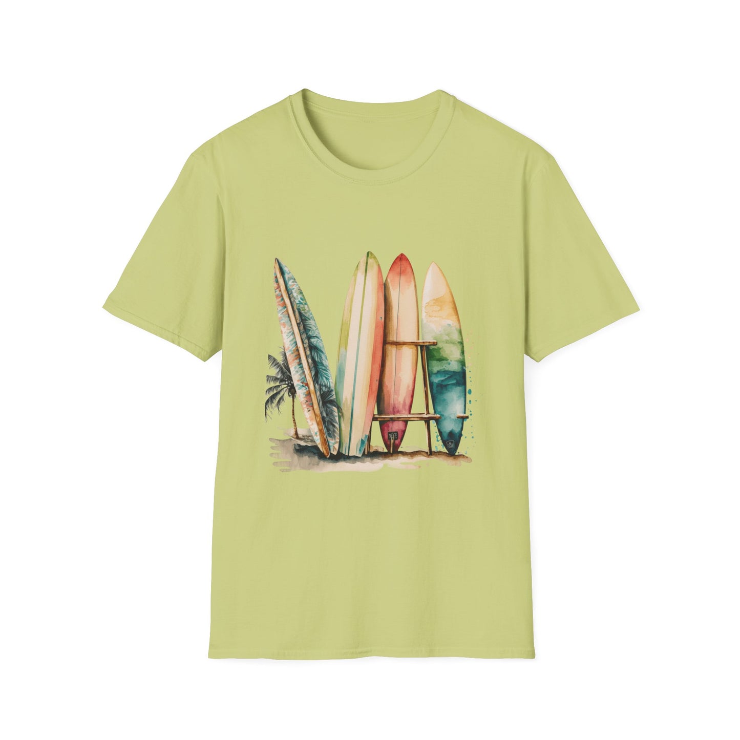 Surfing Vibes Unisex Softstyle T-Shirt - Beachy Graphic Tee