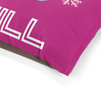 Chill with Polar Bear Pet Bed, Pink