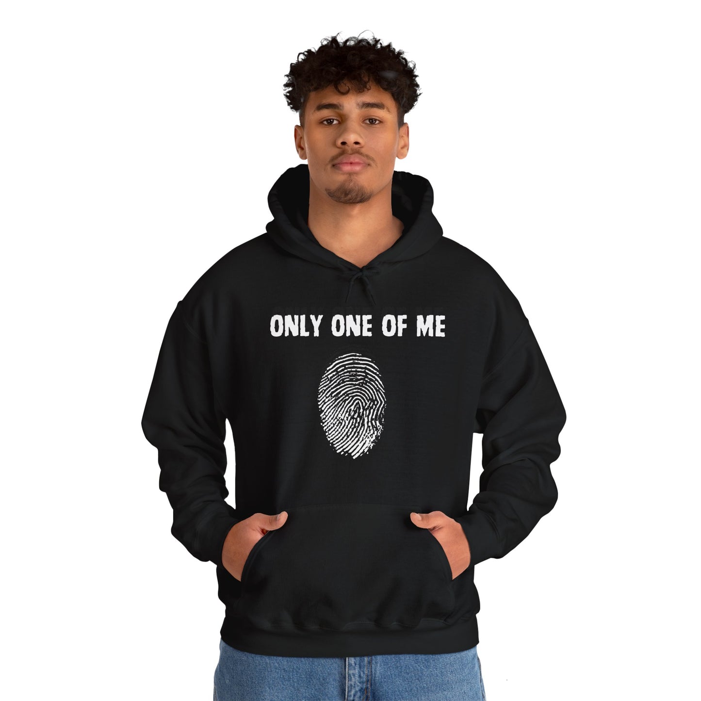 Unisex Hooded Sweatshirt, Only One of Me with scripture, Psalm 139:14 on back