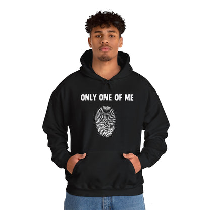 Unisex Hooded Sweatshirt, Only One of Me with scripture, Psalm 139:14 on back