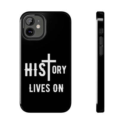 HIStory Lives On, Phone Cases - black & white