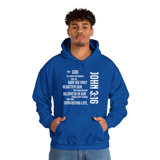 John 3:16 Unisex Heavy Blend™ Hooded Sweatshirt
