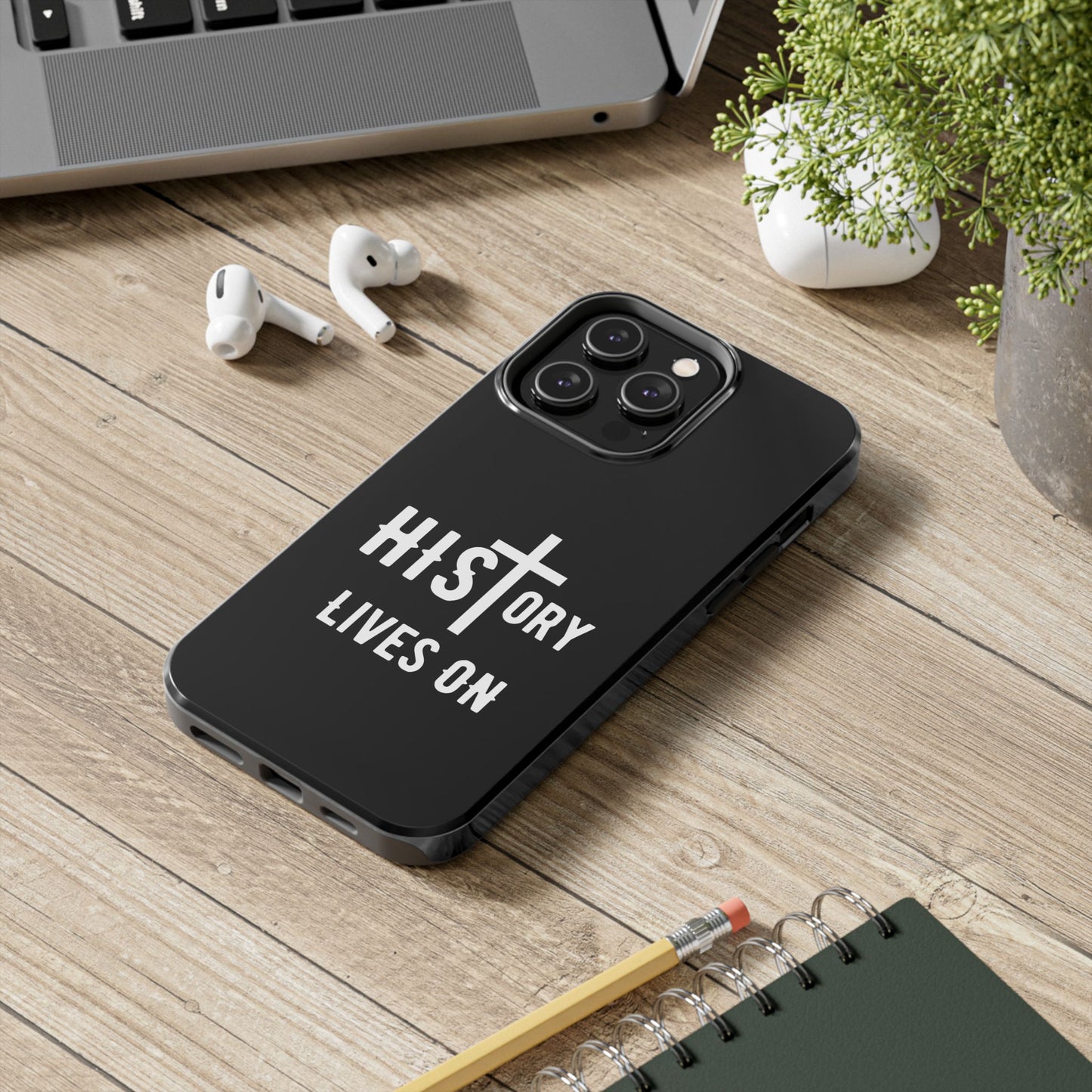 HIStory Lives On, Phone Cases - black & white