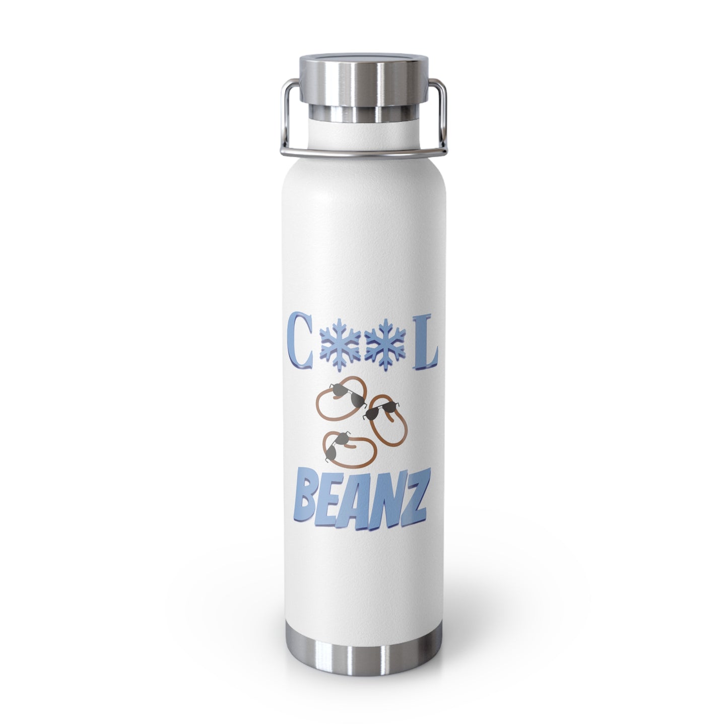 Cool Beanz - Insulated Bottle, 22oz, fun, camping, jogging, running errands